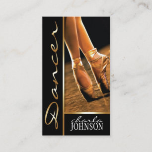 CARTÃO DE VISITA DO DANÇARINO DE BALÉ