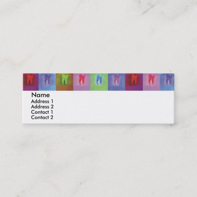 Cartão de visita do dentista (Frente)