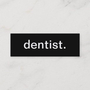 Cartão de visita do dentista