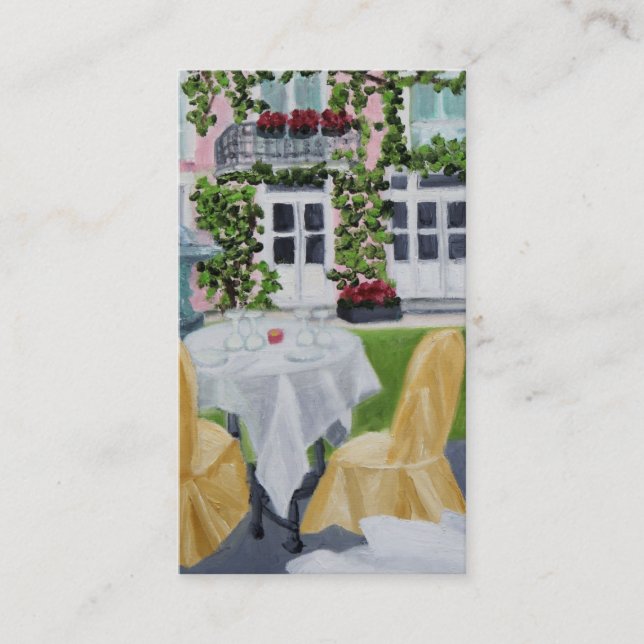 Cartão de visita do DES Marechaux da mesa do La (Frente)