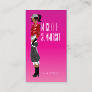 Cartão de visita do desenhador de moda