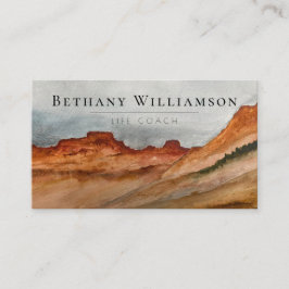 Cartão de visita do Deserto de Aquarela