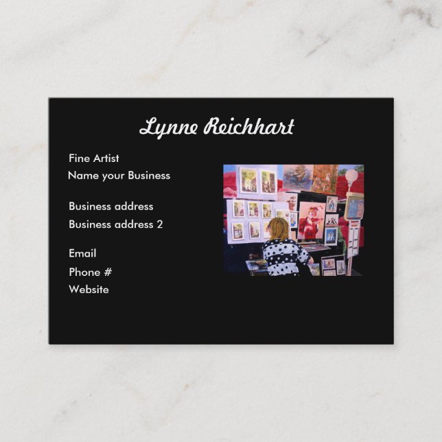 Cartão de visita do design da arte (Frente)