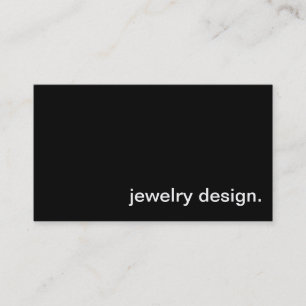 Cartão de visita do design da jóia