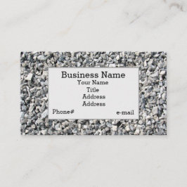 Cartão de visita do design da pedra calcária
