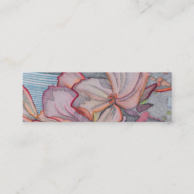 Cartão de visita do design floral, cartões do (Frente)