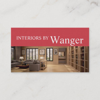 Cartão de visita do Designer de Interior Moderno