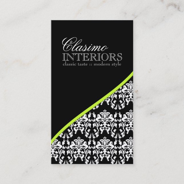 Cartão de visita do designer de interiores (Frente)