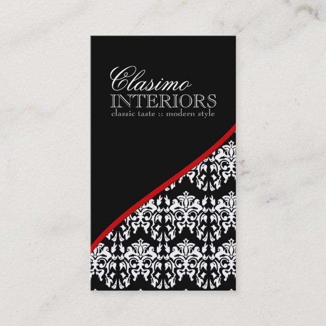 Cartão de visita do designer de interiores (Frente)