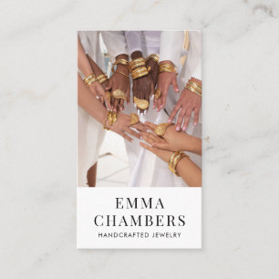 Cartão de visita do Designer de Joias Moderno