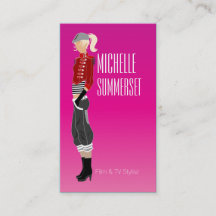 Cartão de visita do Designer de Moda