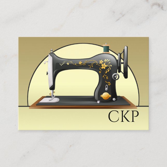 Cartão de visita do Designer de Seamstress de Cost (Frente)