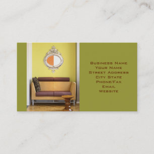 Cartão de visita do Designer Interior ou de Prepar