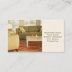 Cartão de visita do Designer Interior ou de Prepar