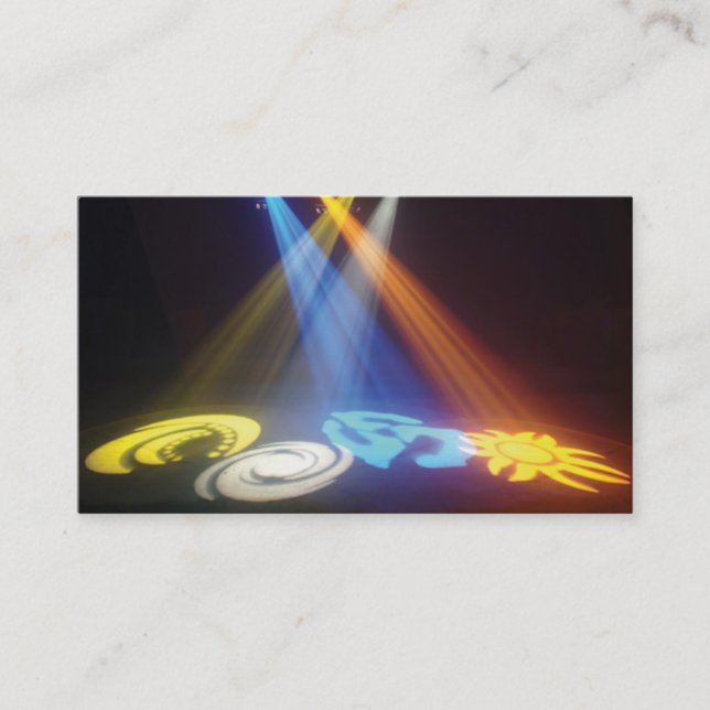 Cartão de visita do disco-jóquei (Frente)