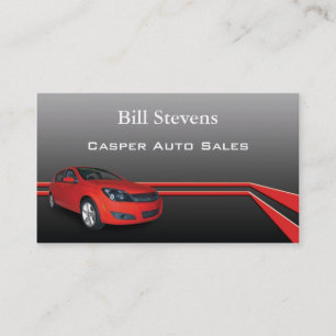 Cartão de visita do distribuidor de carros usado