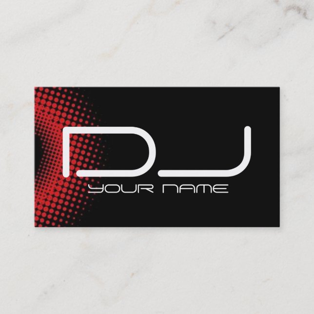 Cartão de visita do DJ (Frente)