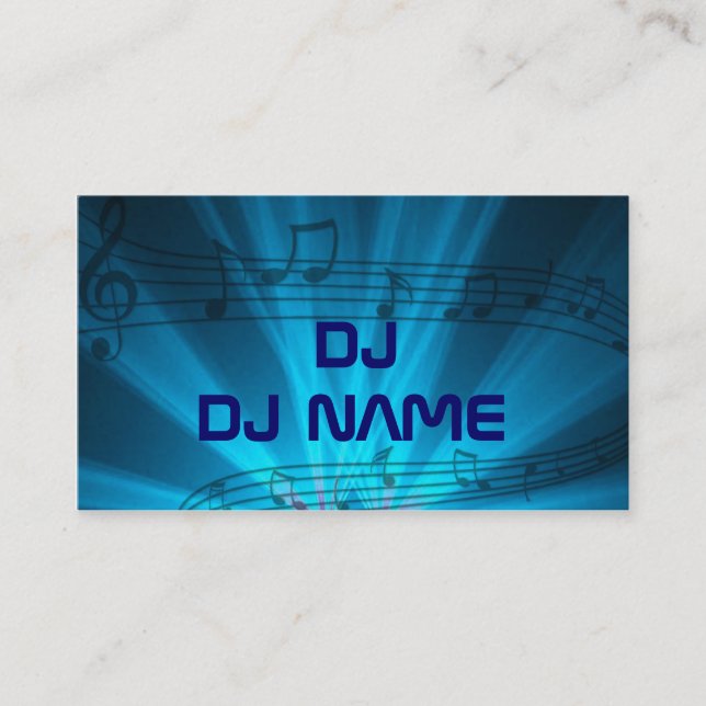 cartão de visita do DJ (Frente)