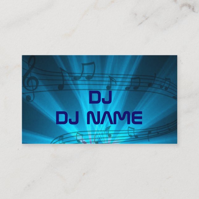 cartão de visita do DJ (Frente)
