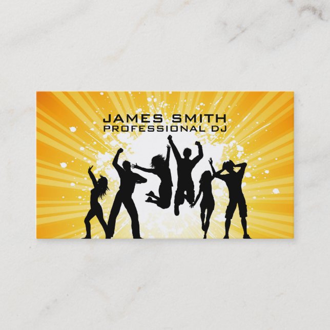 Cartão de visita do DJ (Frente)