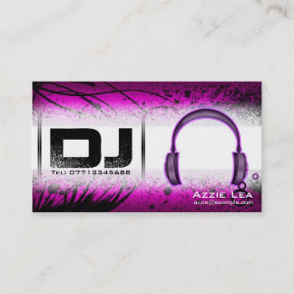 Cartão de visita do DJ - customizável