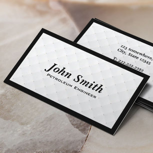 Cartão de visita do engenheiro do petróleo da