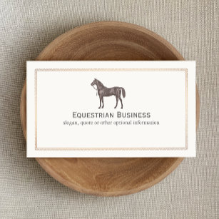 Cartão de visita do Equestre Castanho