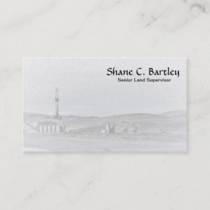 Cartão de visita do equipamento de perfuração e