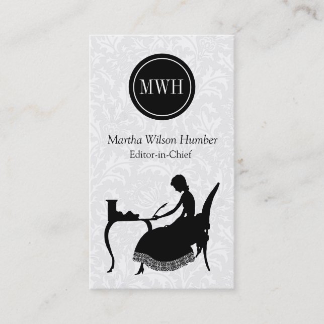 Cartão de visita do escritor (Frente)