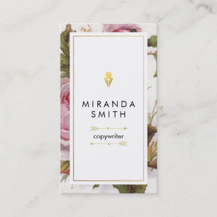 Cartão de visita do escritor do autor - chique