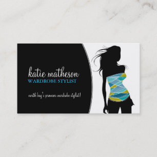 Cartão de visita do estilista do Wardrobe