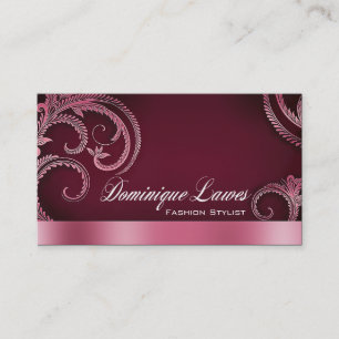 Cartão De Visita Do "estilista elegante chique elegante da forma do