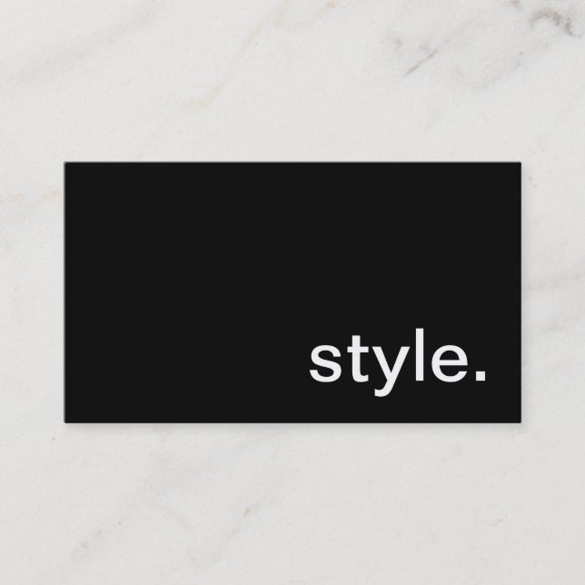 Cartão de visita do estilo (Frente)