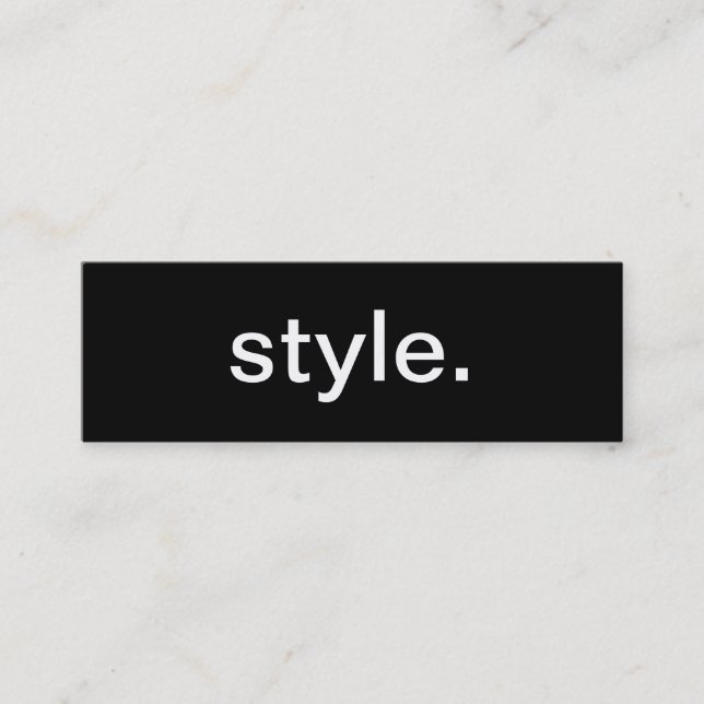 Cartão de visita do estilo (Frente)