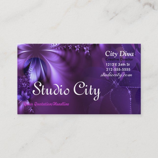 Cartão de visita do estúdio (Frente)