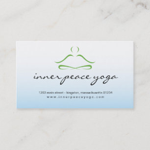 Cartão de visita do estúdio da ioga