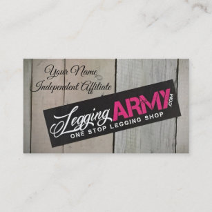 Cartão de visita do exército de Legging