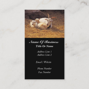Cartão de visita do fazendeiro da cabra