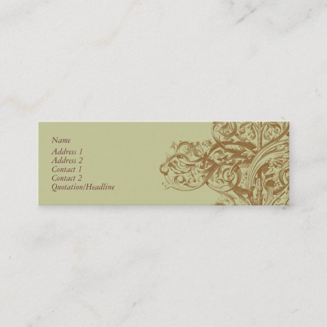 Cartão de visita do Flourish (Frente)