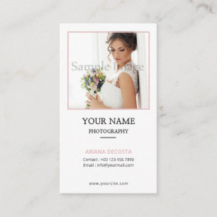 Cartão de visita do fotógrafo