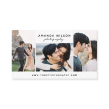 Cartão de visita do fotógrafo