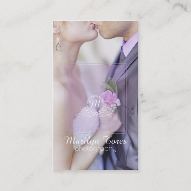 Cartão de visita do fotógrafo do ★ (Frente)