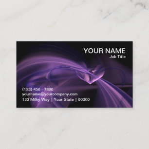 Cartão de visita do Fractal de Purple Heart