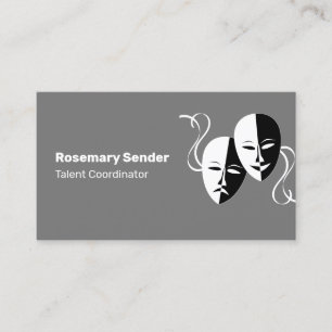 Cartão de visita do Funcionarios do Freelance Ator