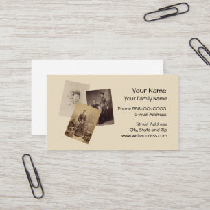 Cartão de visita do Genealogist