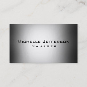 Cartão de visita do Gerenciador de Criação de Cinz