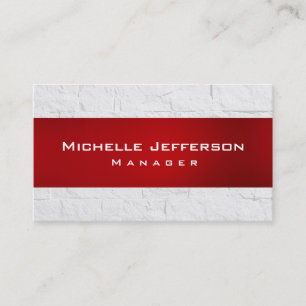 Cartão de visita do gerenciador de padrões de tijo