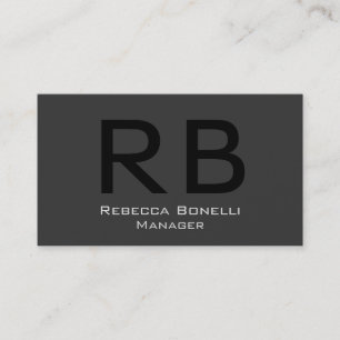 Cartão de visita do Gestor Profissional Monograma