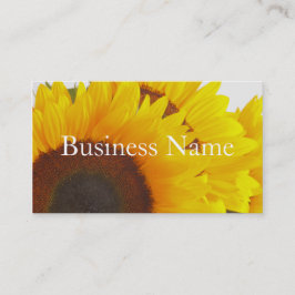 Cartão de visita do girassol