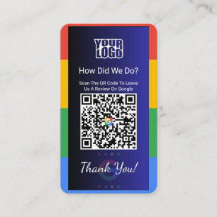 Cartão de visita do Google Review com link no Face